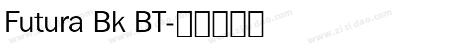 Futura Bk BT字体转换